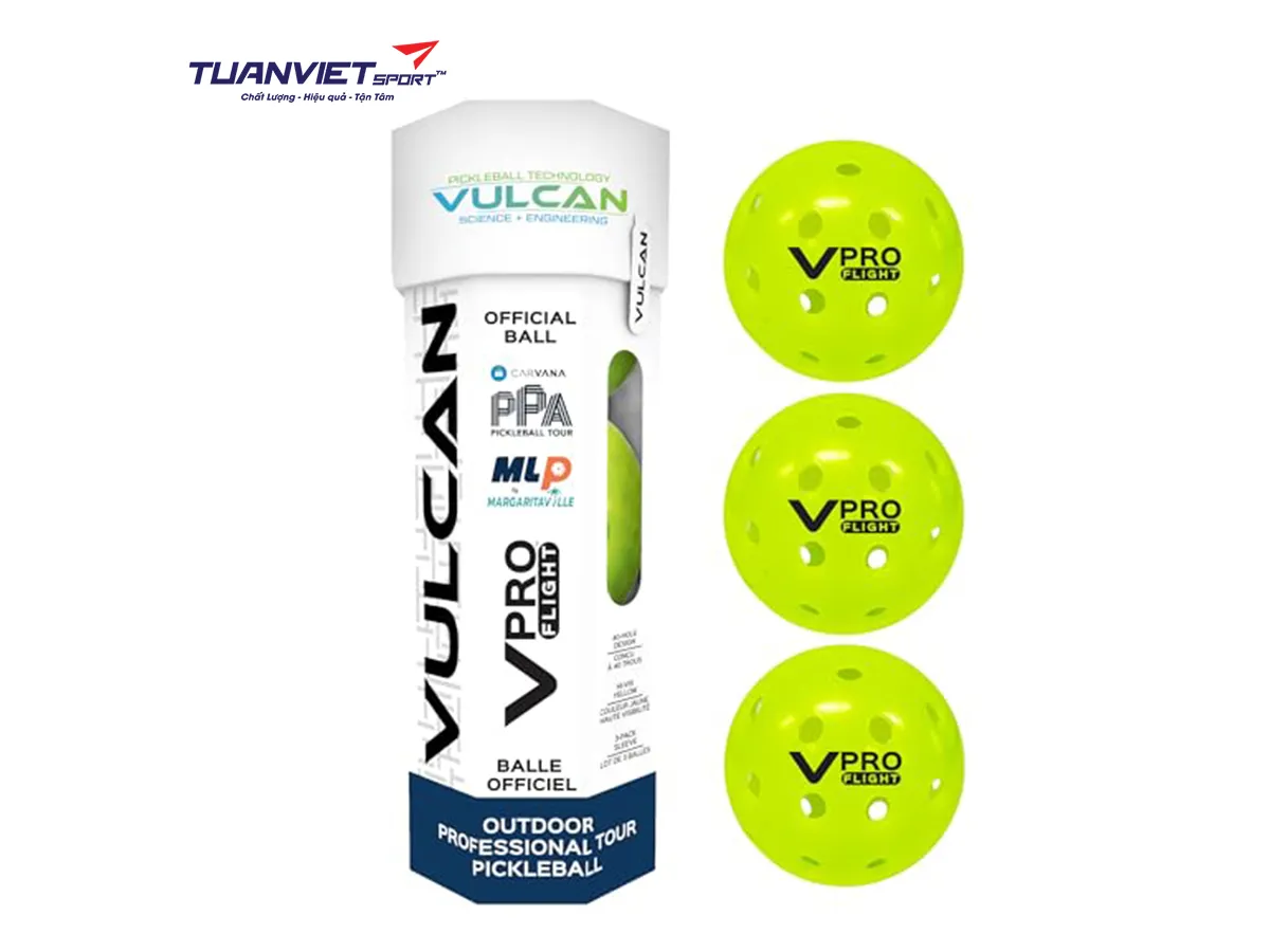 Bóng Pickleball Vulcan VPRO Flight (Hộp 3 quả)