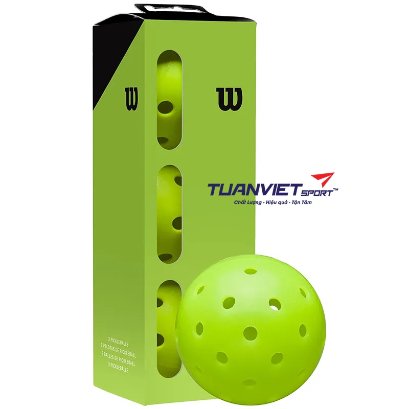 Bóng Pickleball Wilson Max 40 Outdoor - Set 3 quả