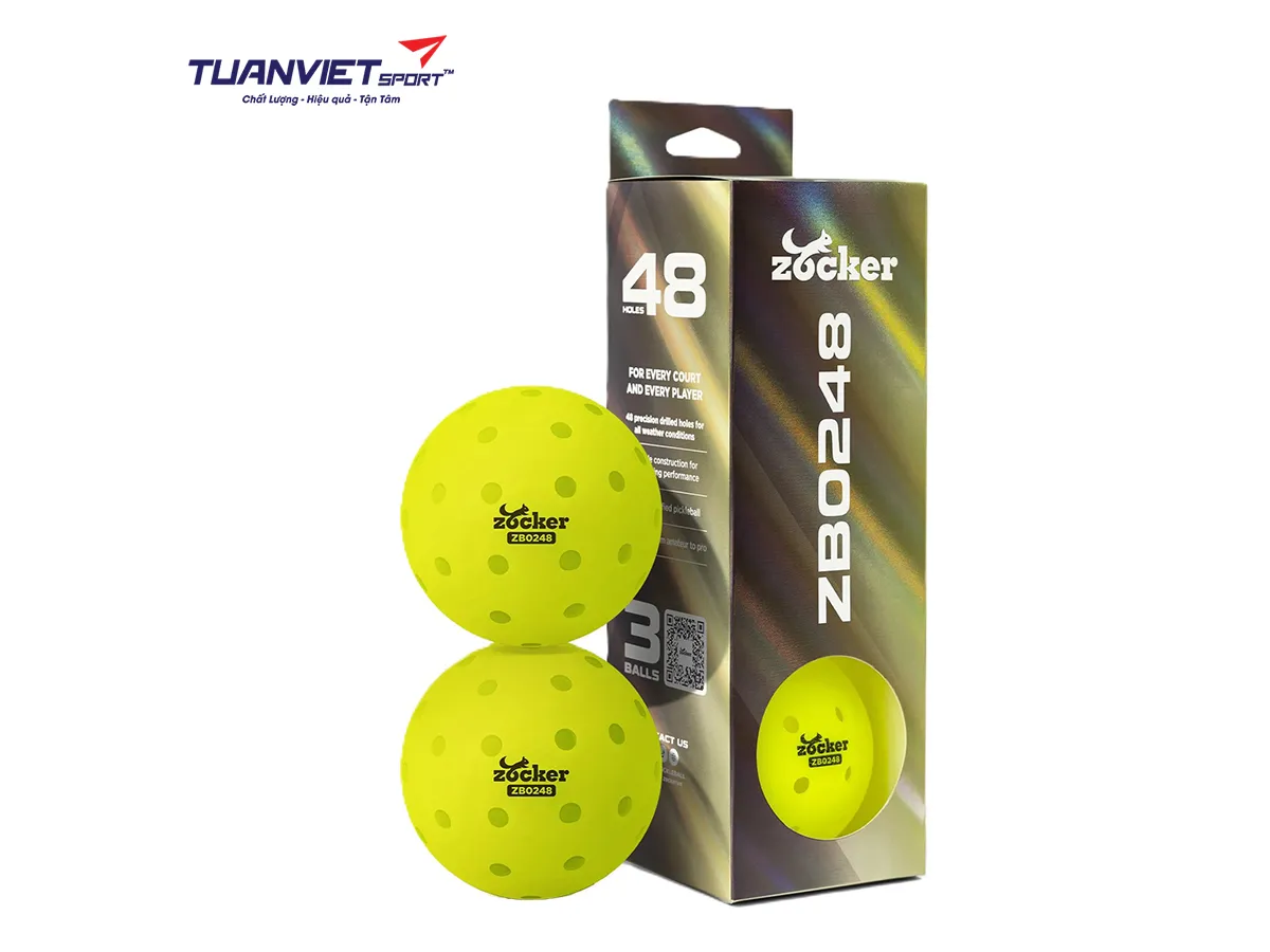 Bóng Pickleball Zocker ZB0248 48 lỗ