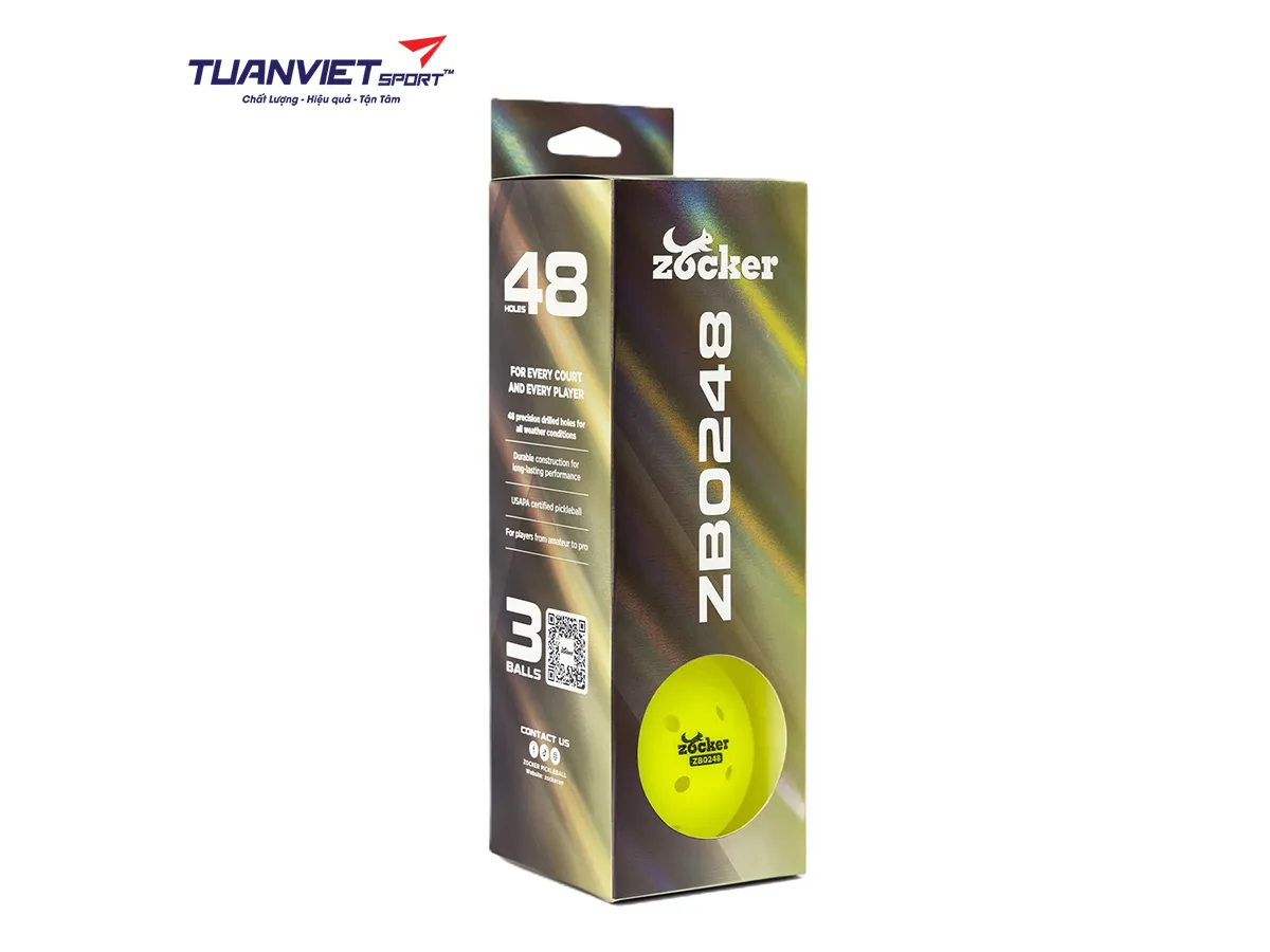 Bóng Pickleball Zocker ZB0248 48 lỗ