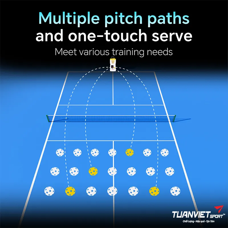 Ưu điểm nổi bật của M&aacute;y bắn b&oacute;ng pickleball Siboasi SS-C1