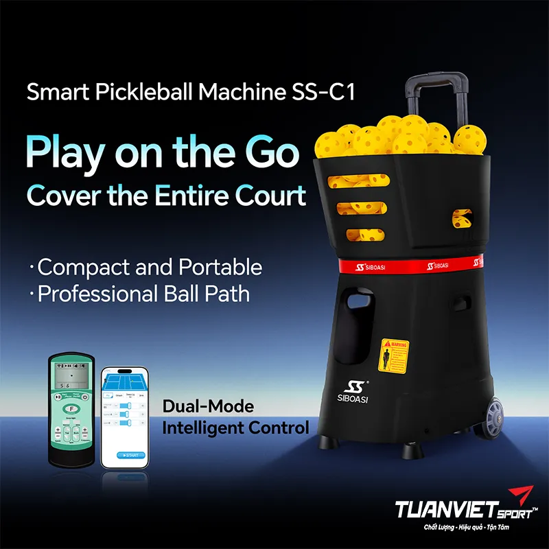 M&aacute;y bắn b&oacute;ng pickleball Siboasi SS-C1