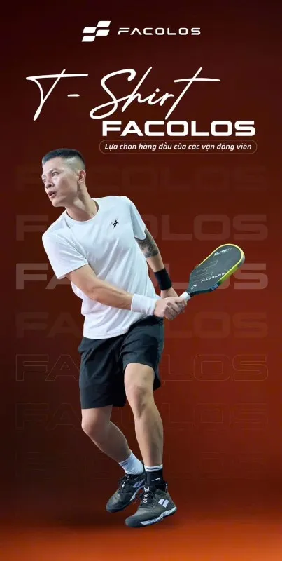 Áo Thi Đấu Pickleball Facolos T-Shirt