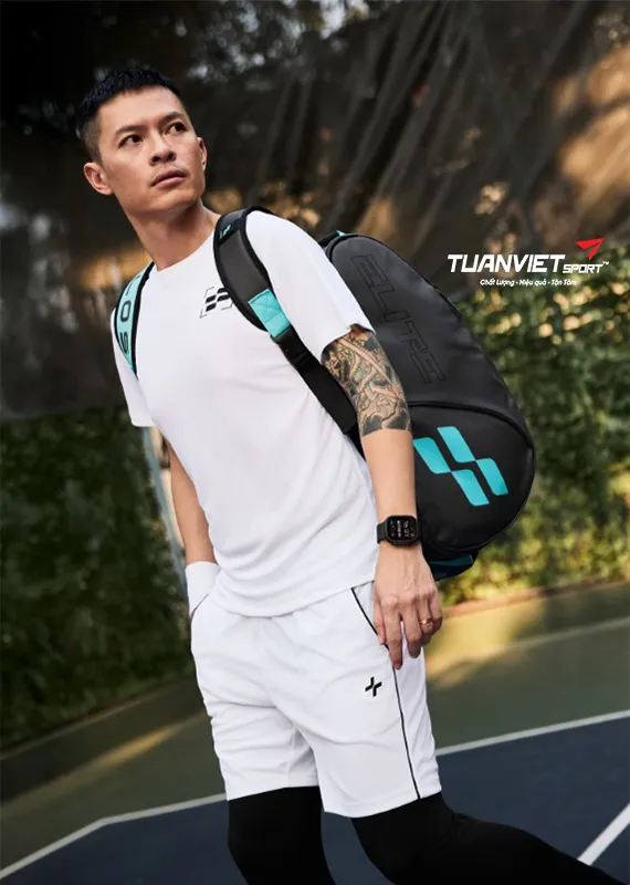 Hình ảnh thực tế của Balo Pickleball Facolos Elite Air - Cyan Blue