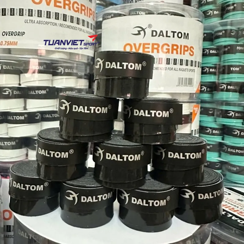 Cuốn C&aacute;n Vợt Daltom 1 Lớp Đen