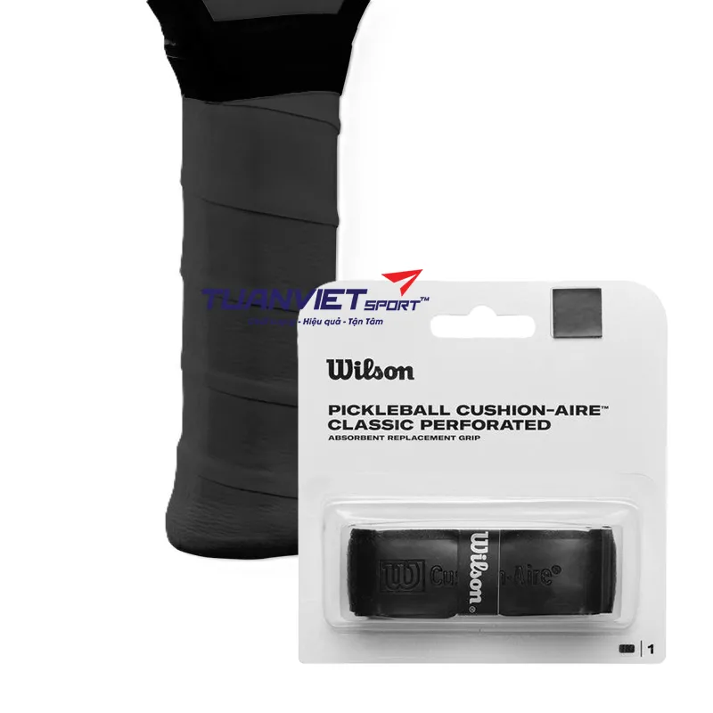 Băng Quấn Cán Vợt Pickleball Wilson WR844480 - Màu Đen 
