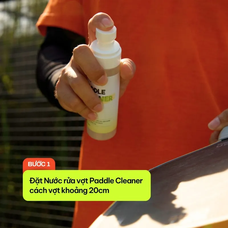 Hướng dẫn sử dụng Nước rửa vợt chuyên dụng Picko inn Paddle Cleaner 40ml