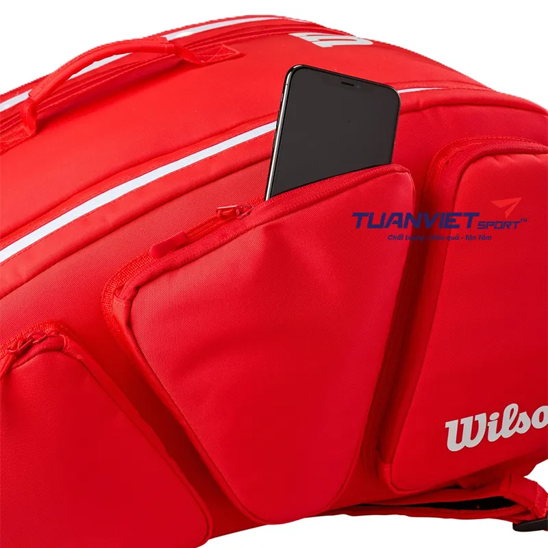Túi Đựng Vợt Pickleball Wilson Super Tour Red Bag WR8909501001
