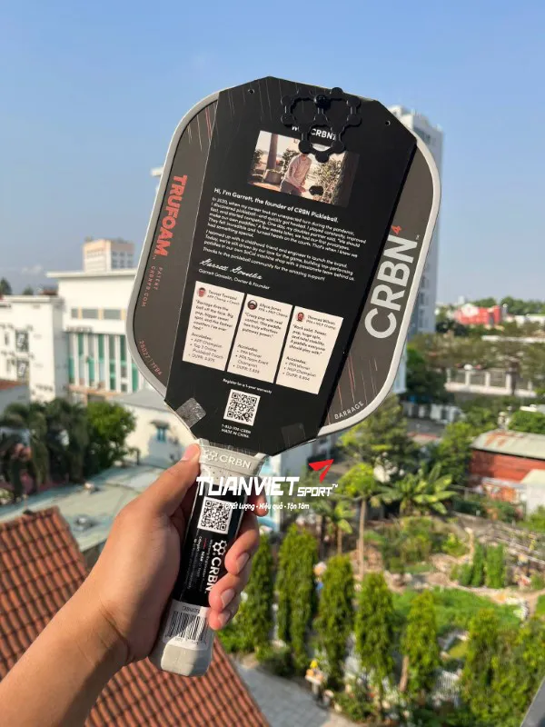 H&igrave;nh ảnh thực tế của Vợt Pickleball CRBN⁴ TruFoam Barrage