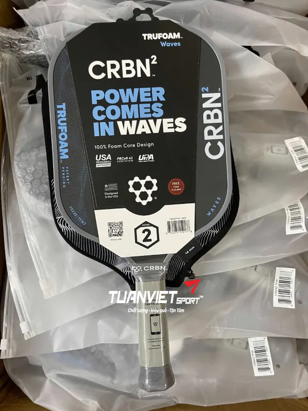 Vợt Pickleball CRBN² TruFoam Waves Square