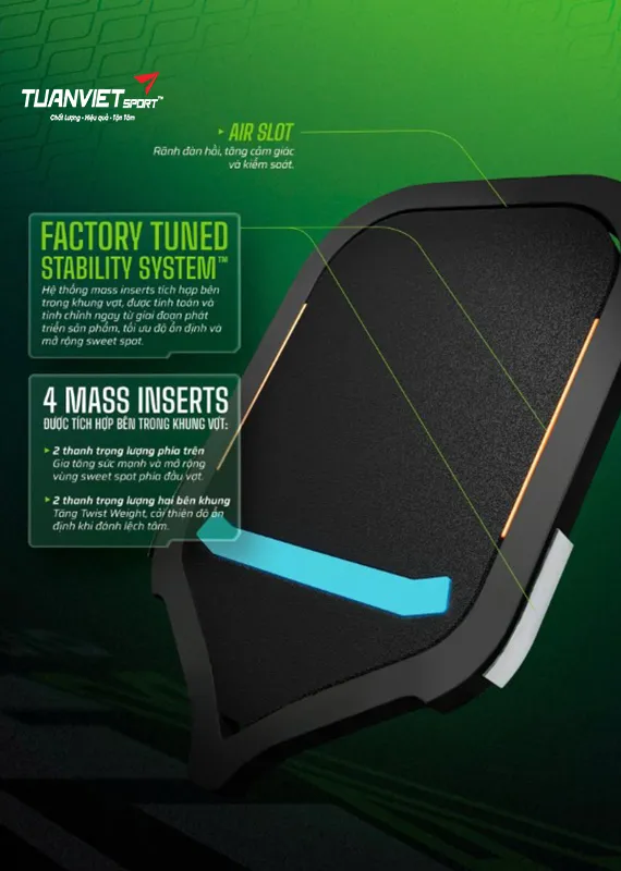 C&ocirc;ng nghệ Vợt Pickleball Facolos Elite X V2.0 Gabe Tardio Edition