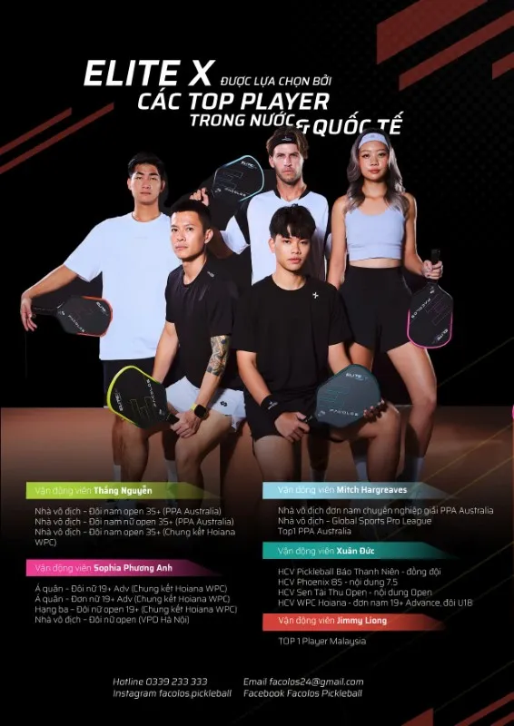 Vợt Pickleball Facolos Elite X