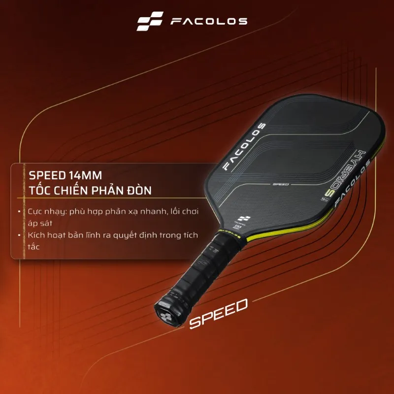 Vợt Pickleball Pro Series - Hybrid 2.0 Speed 14mm