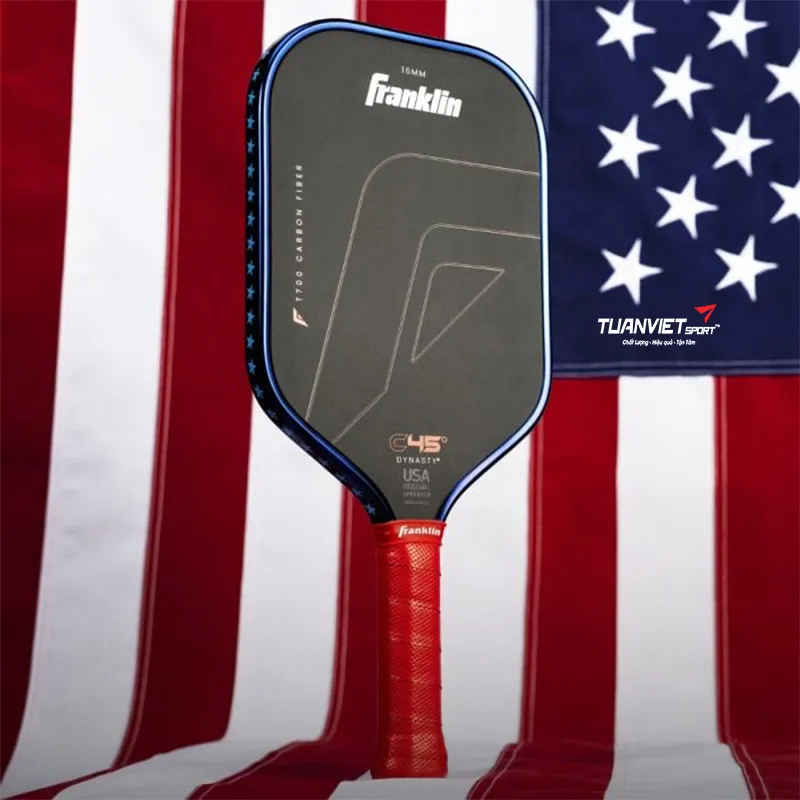 Vợt Pickleball Franklin C45&deg; Dynasty Red White & Blue