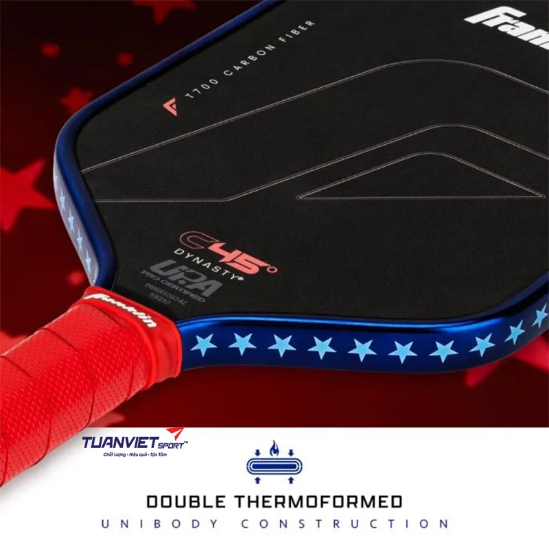 Vợt Pickleball Franklin C45&deg; Dynasty Red White & Blue