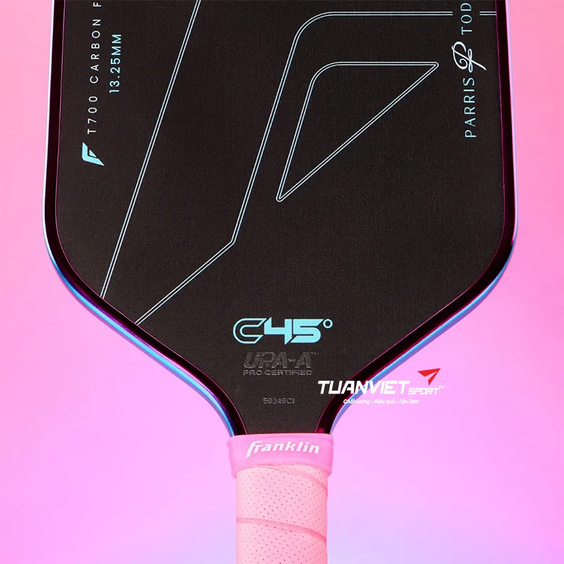 Vợt Pickleball Franklin C45° Parris Todd 13.25mm - Pink/Blue