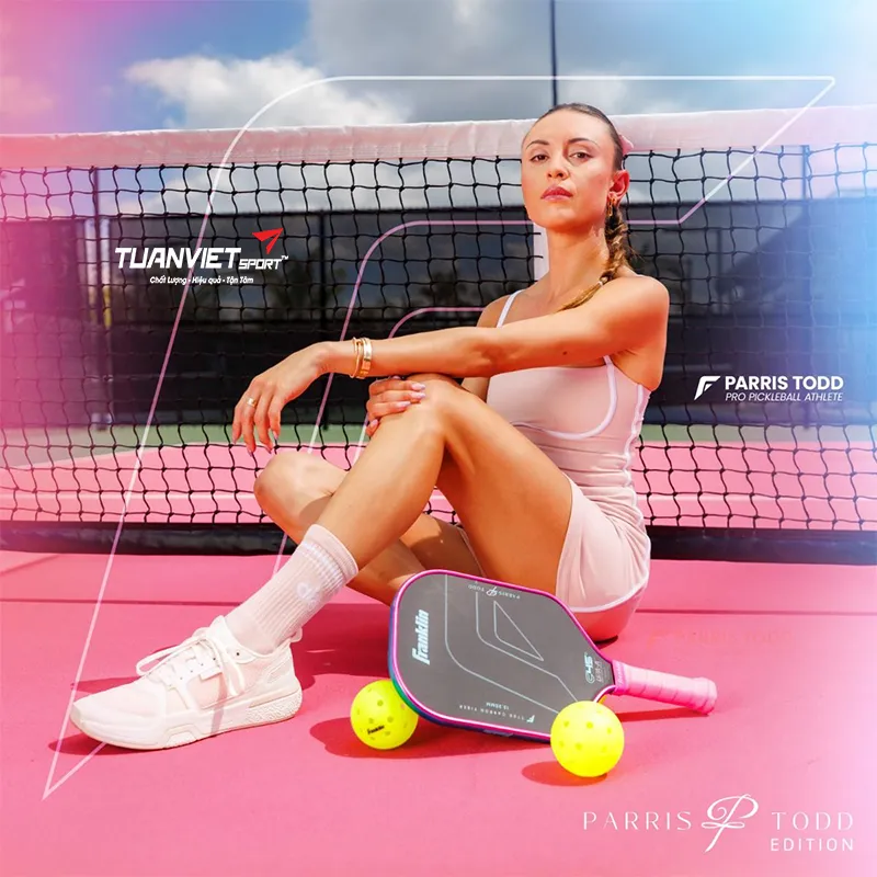 Vợt Pickleball Franklin C45° Parris Todd 13.25mm - Pink/Blue