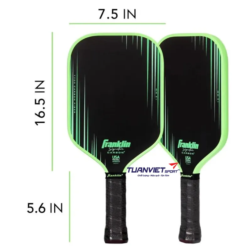 Vợt Pickleball Franklin Signature Carbon 13mm Elongated