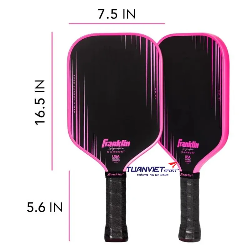 Vợt Pickleball Franklin Signature Carbon 13mm Elongated