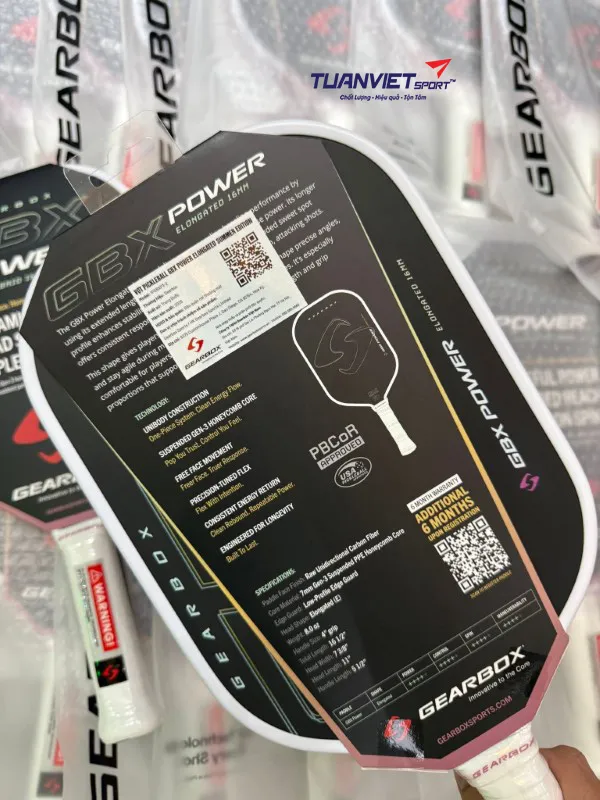 Vợt Pickleball Gearbox GBX Power Elongated Summer Edition