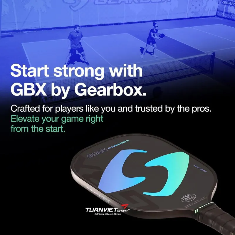 Vợt Pickleball Gearbox GBX Quad 12mm