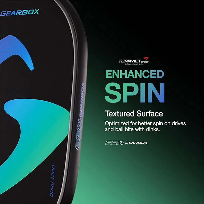 Vợt Pickleball Gearbox GBX Quad 12mm