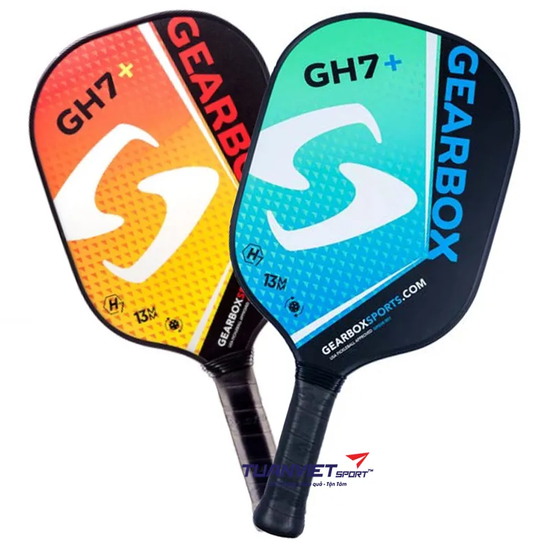 Vợt Pickleball GEARBOX GH7+ Red/Yellow