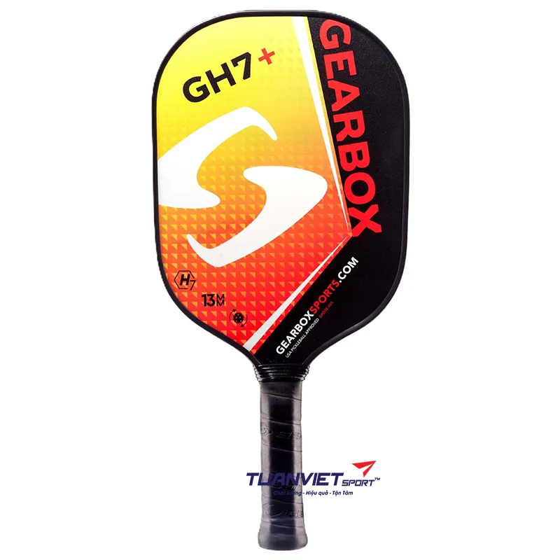 Vợt Pickleball GEARBOX GH7+ Red/Yellow