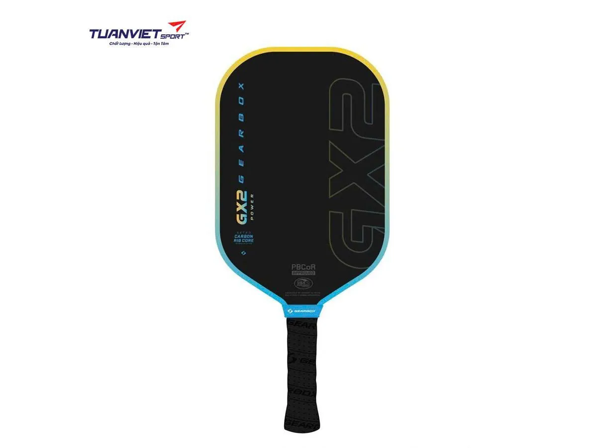 Vợt Pickleball Gearbox GX2 Power Elongated Limited Edition Blue Yellow