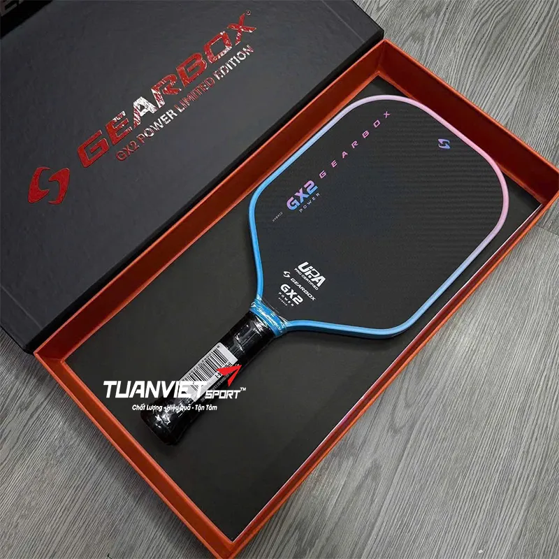 Vợt Pickleball Gearbox GX2 Power Hybrid Limited Edition Blue Pink