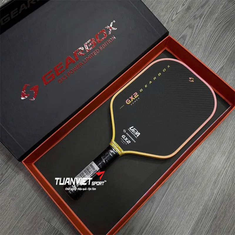 Vợt Pickleball Gearbox GX2 Power Hybrid Limited Edition Yellow Pink