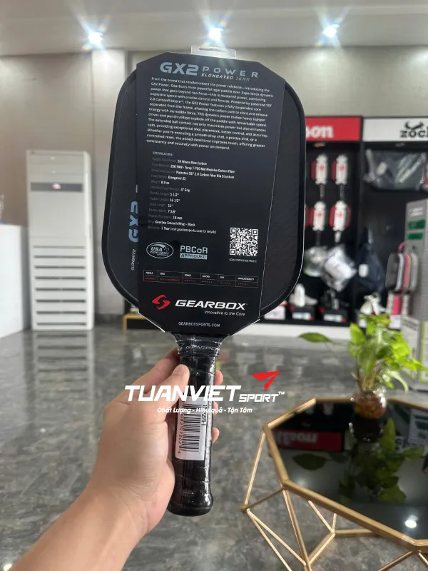 Vợt Pickleball Gearbox GX2 Power Elongated