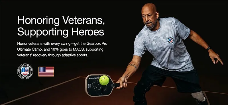 Vợt Pickleball Gearbox Pro Ultimate Elongated Camo