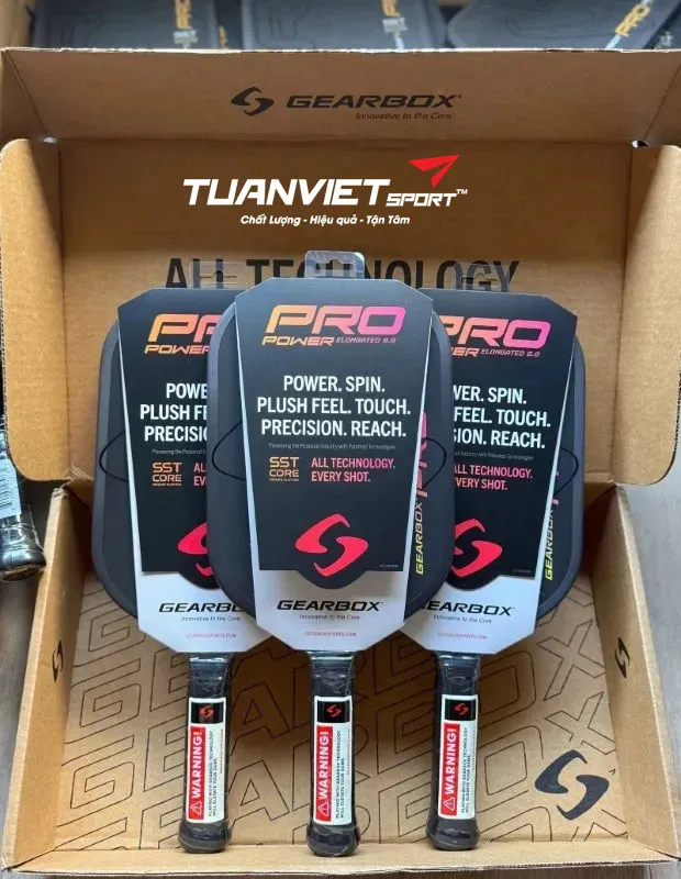 Vợt Pickleball Gearbox Pro Power Elongated