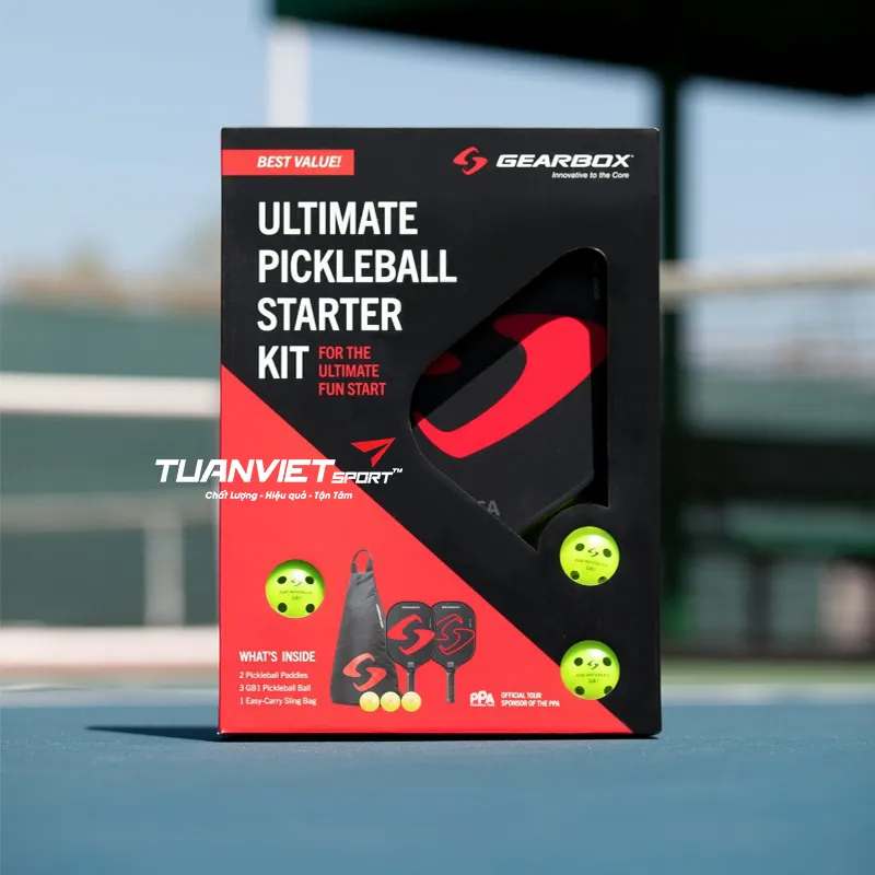 Bộ dụng cụ pickleball Gearbox Ultimate Pickleball Starter Kit