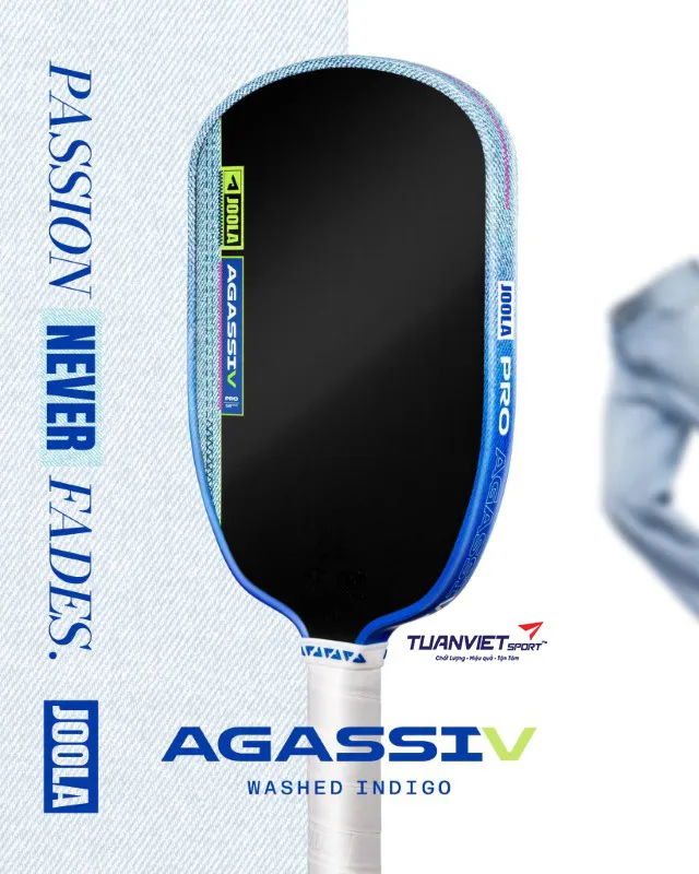Vợt Pickleball JOOLA Agassi Pro V Andre Agassi Washed Indigo