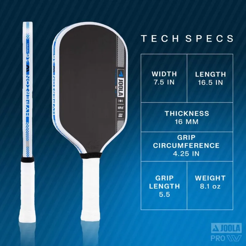 Thông số kỹ thuật của Vợt Pickleball JOOLA Ben Johns Hyperion Pro IV 16mm