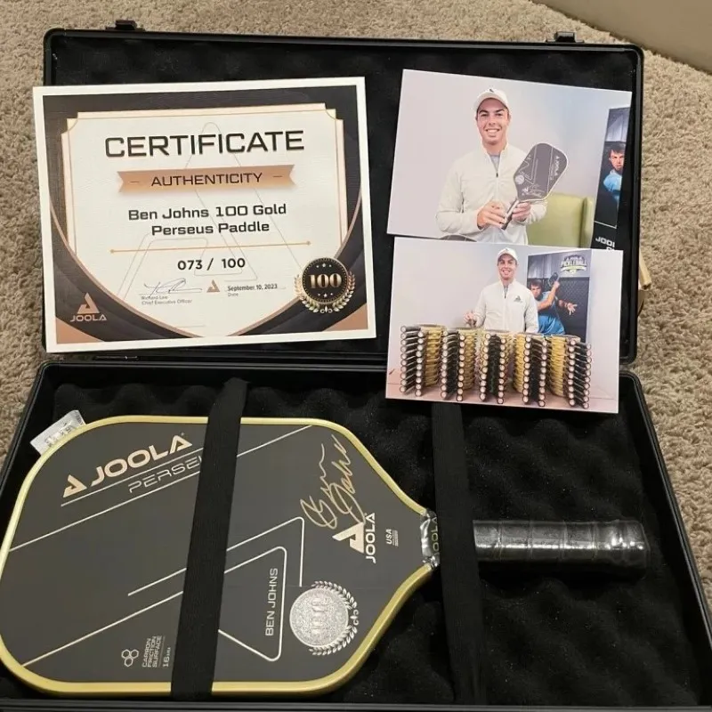 Giấy chứng nhận khi sở hữu Joola Ben Johns Perseus Gold Edition
