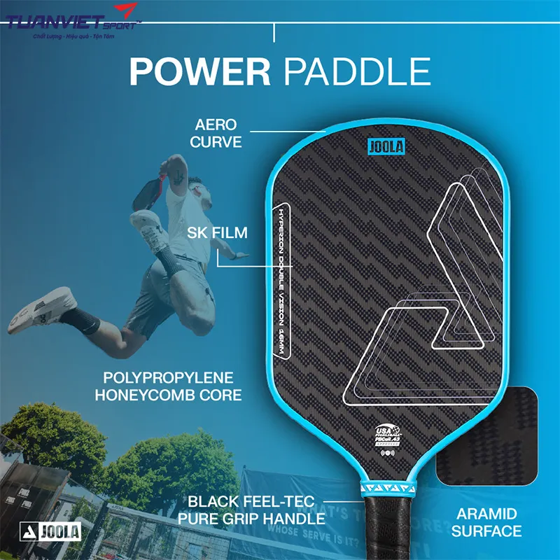 Công nghệ nổi bật của Vợt Pickleball Joola Hyperion Double Vision