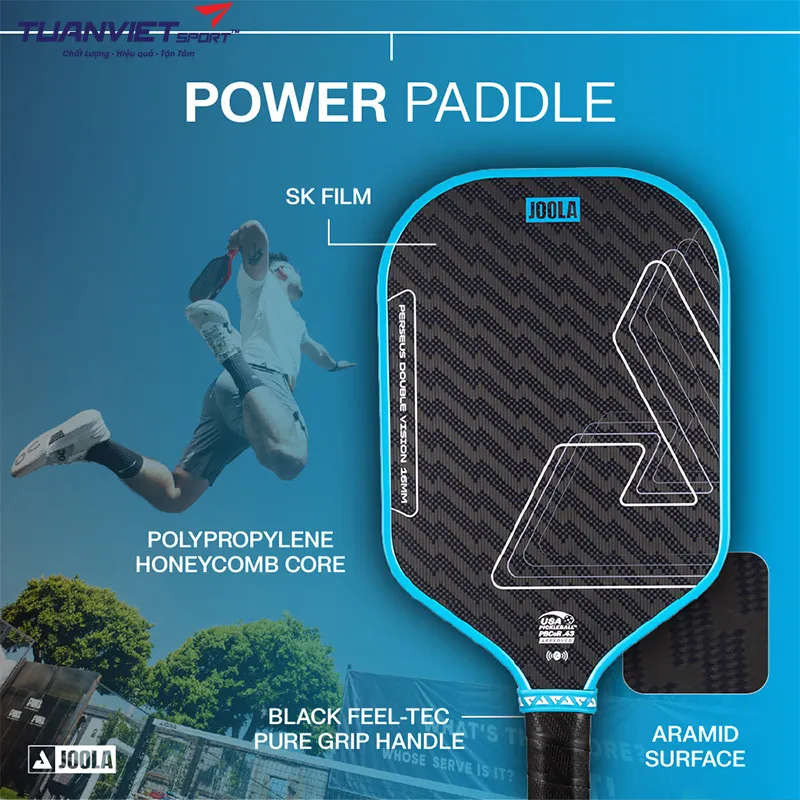 Công nghệ nổi bật của Vợt Pickleball Joola Perseus Double Vision