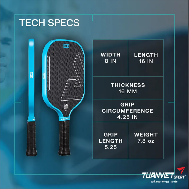 Thông số của Vợt Pickleball Joola Scorpeus Double Vision 
