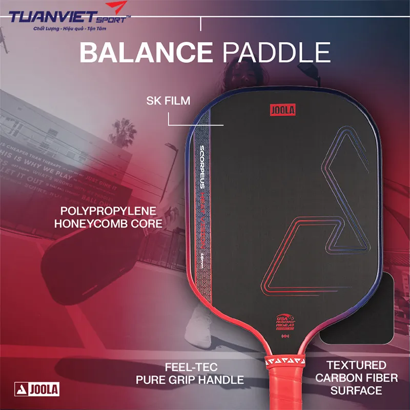Công nghệ nổi bật của Vợt Pickleball Joola Scorpeus Heat Vision