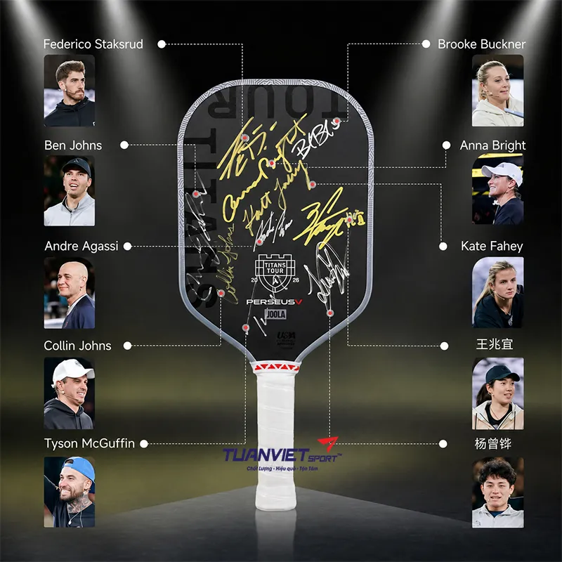 Vợt Pickleball JOOLA Perseus Pro V 16mm Titans Tour 2026 Signature Edition