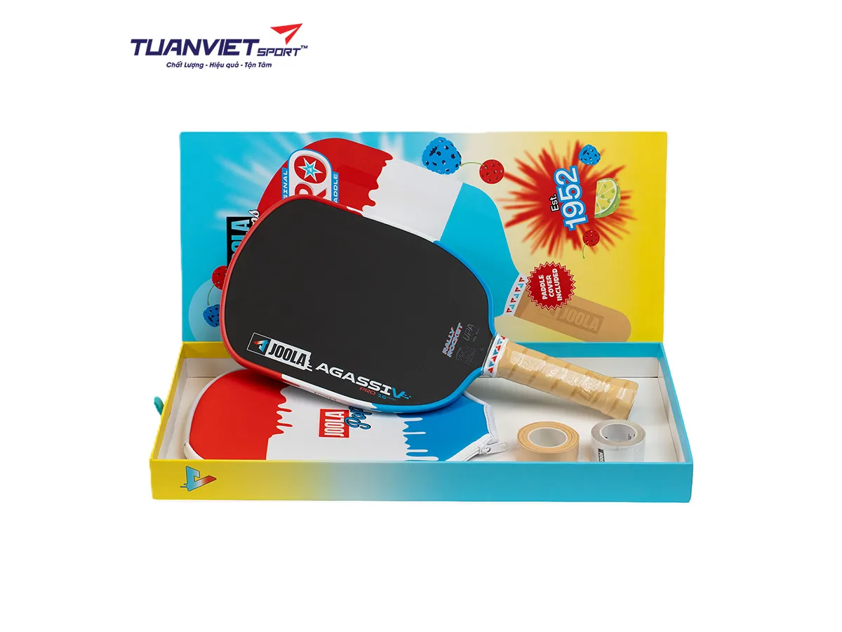 Vợt Pickleball JOOLA Agassi Pro V Rally Rocket 16mm