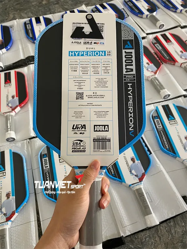 Vợt Pickleball JOOLA Hyperion Pro V Ben Johns Bolt Blue 16mm