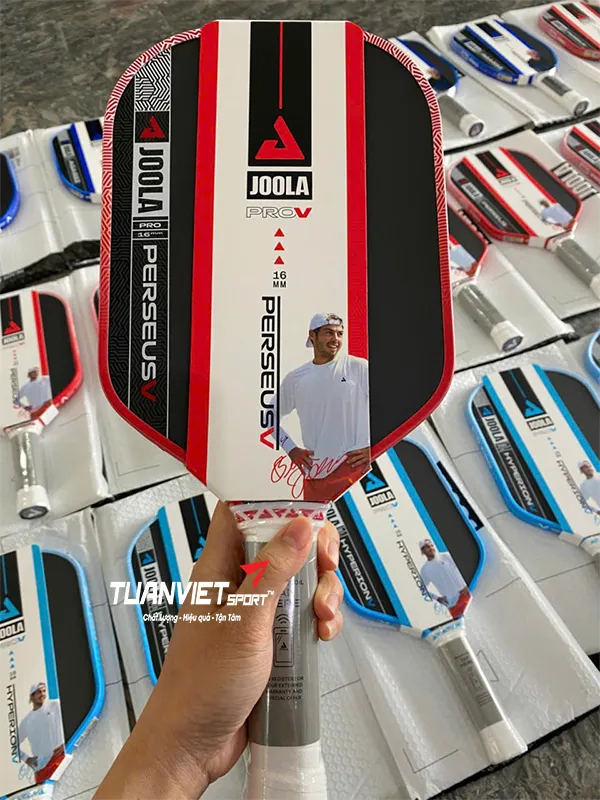 Vợt Pickleball JOOLA Perseus Pro V Ben Johns Blaze Red 16mm