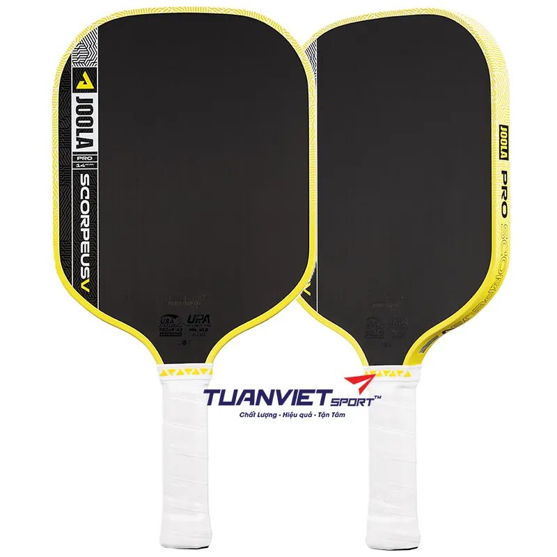 Vợt Pickleball JOOLA Scorpeus Pro V Anna Bright Yellow 14mm