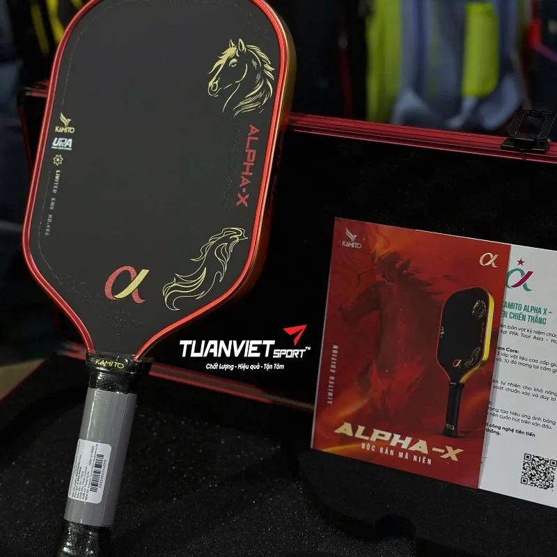 h&igrave;nh ảnh thực tế của Vợt Pickleball Kamito Alpha-X Limited