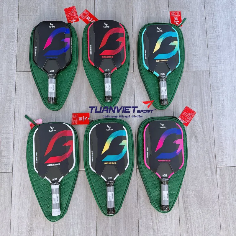H&igrave;nh ảnh thực tế của Vợt Pickleball Kamito Genesis 16mm