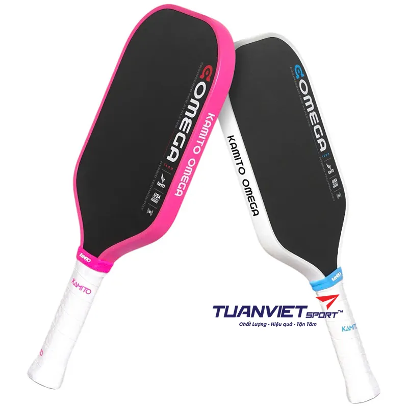 Vợt Pickleball Kamito Omega - Màu Hồng & Màu Trắng
